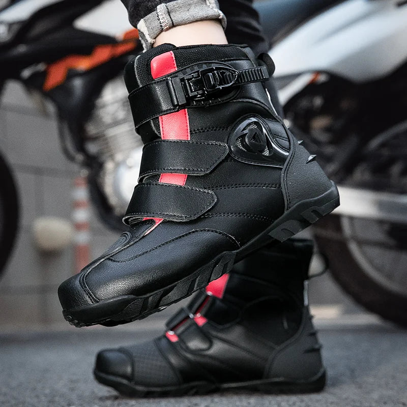 Motorcycle Riding Shoes Breathable Motorcross Off-road Short Boots Man Women Rider Motocross Equipment Anti-fall Racing Shoes 47