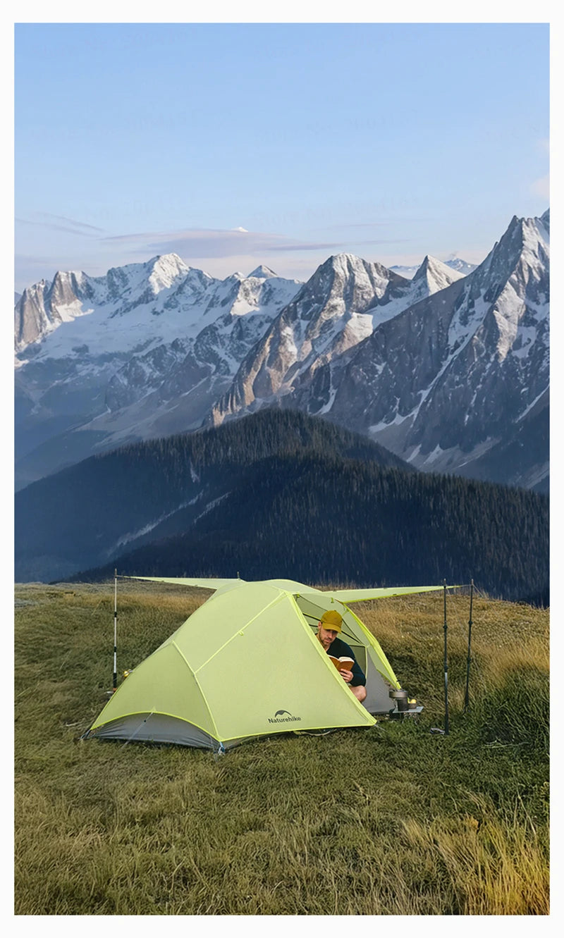 Naturehike Star River EXT Double Layer Camping Tent 10D Nylon 1 2 Person Ultralight  Outdoor Tent Waterproof Lightweight Tents