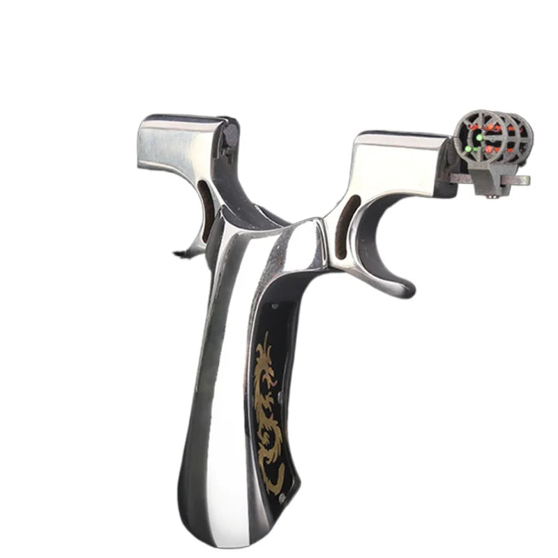 New High-Precision Slingshot 304 Stainless Steel Outdoor Powerful Shooting Slingshot Catapult Set
