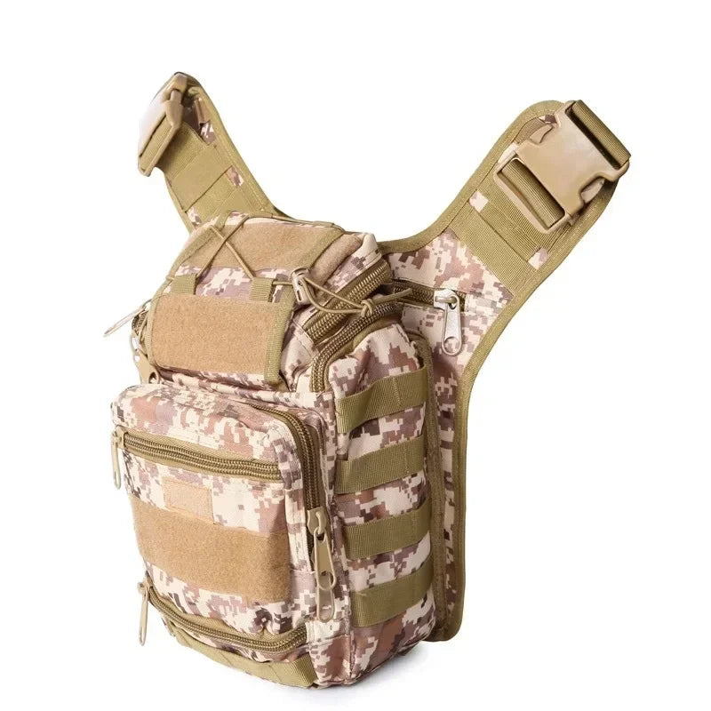 Large Hunting Sling Backpack EDC Tactical Shoulder Bag Molle  Chest Pack Waterproof Outdoor Camping Trekking Camera Pack