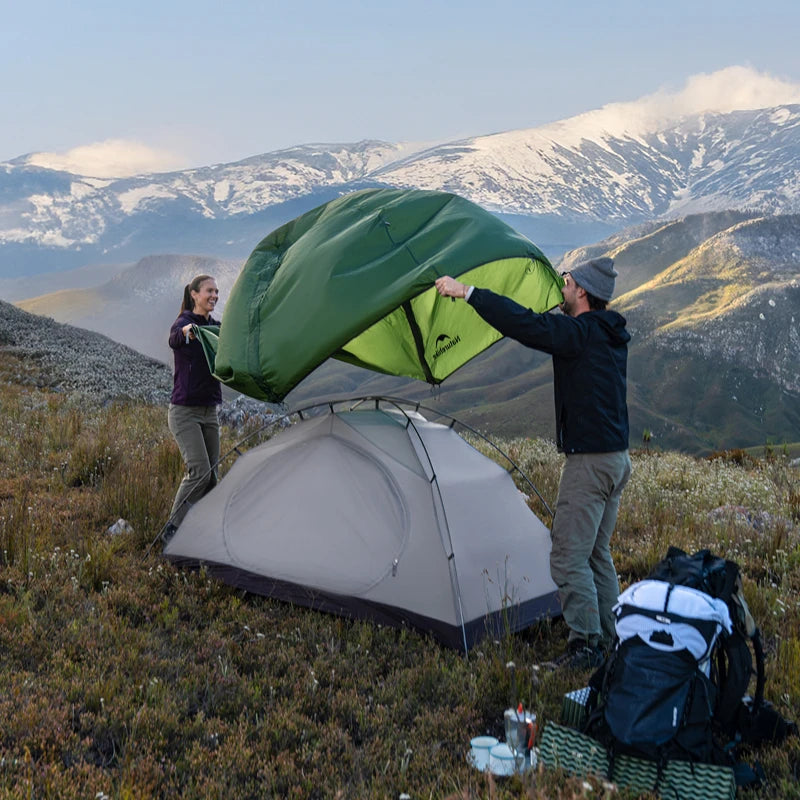 Naturehike Cloud River Pro Outdoor Camping Tent Ultralight 2 Person 20D Silicone Fabric Double-layer Waterproof Hiking Tents