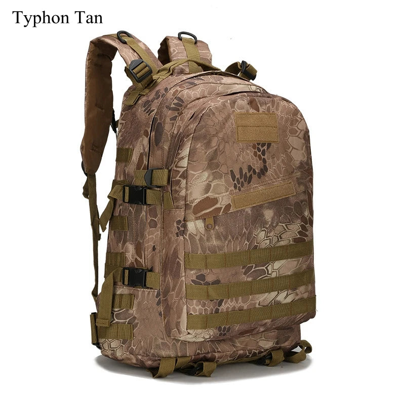 Tactical 3D Backpack 25L Backpack Nylon 900D Fabric Mens Bag Waterproof 3D Molle Backpack for Trekking Camping Mountaineering