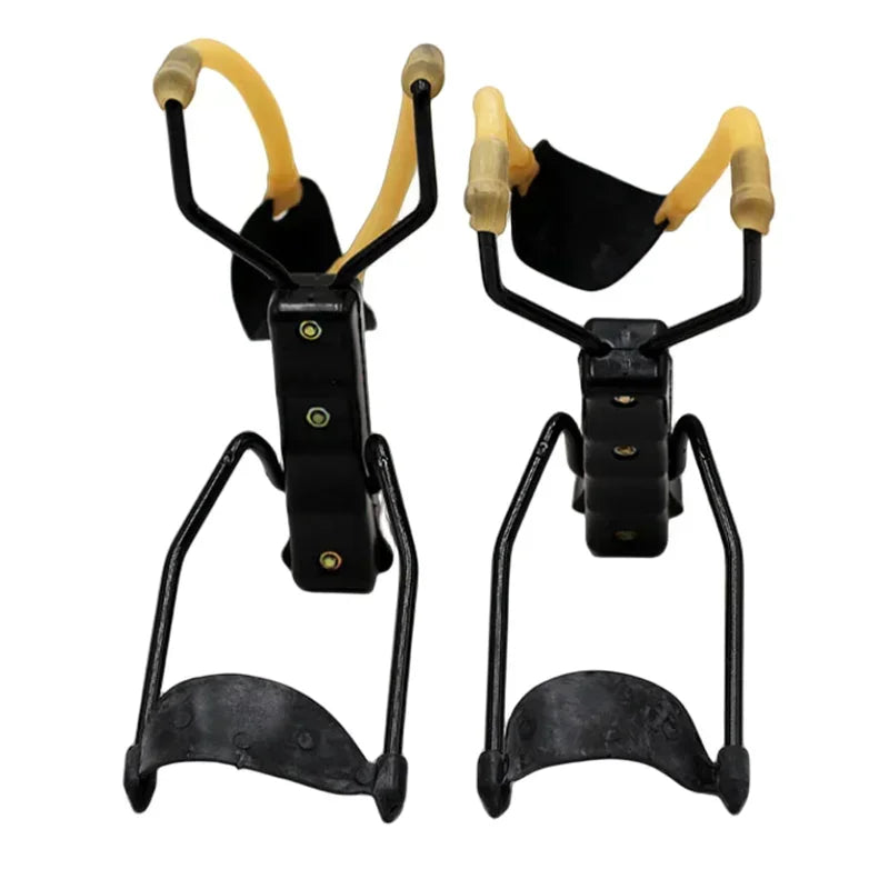 Outdoor Hunting Catapult with Wrist Elastic Rubber Band Strong Shooting Slingshot Metal Material Professional Shooting Toy