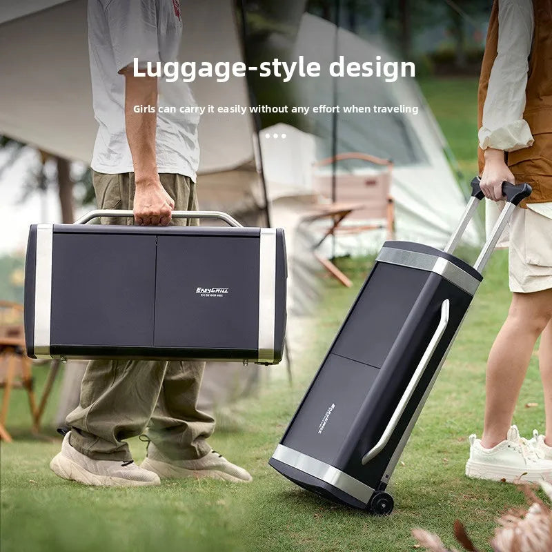 Foldable Charcoal Barbecue Grill Outdoor Portable Large BBQ Stove for Home