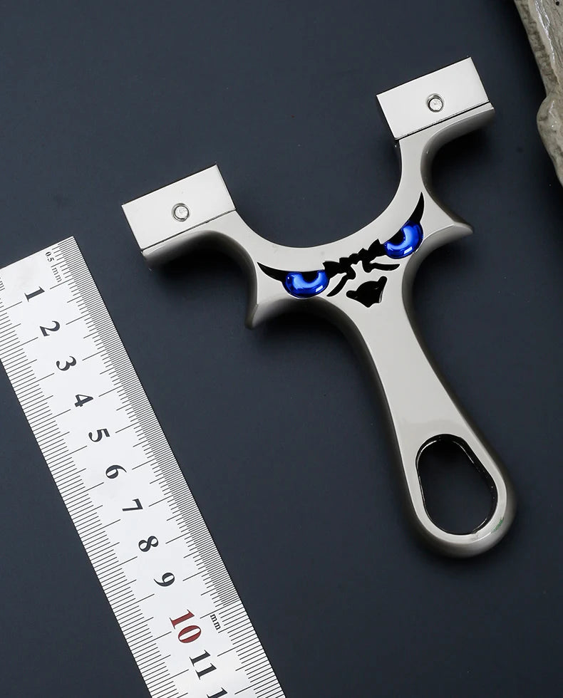 Silver Aluminum Alloy Slingshot Professional Slingshot Competition Dedicated Full Metal High-quality Sling Light and Strong