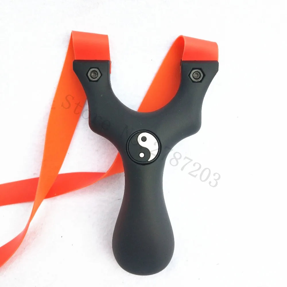 Professional Super Hard Resin Outdoor Slingshot Catapult, Hunting with Flat Rubber Band, Strong Powerful Aiming Point