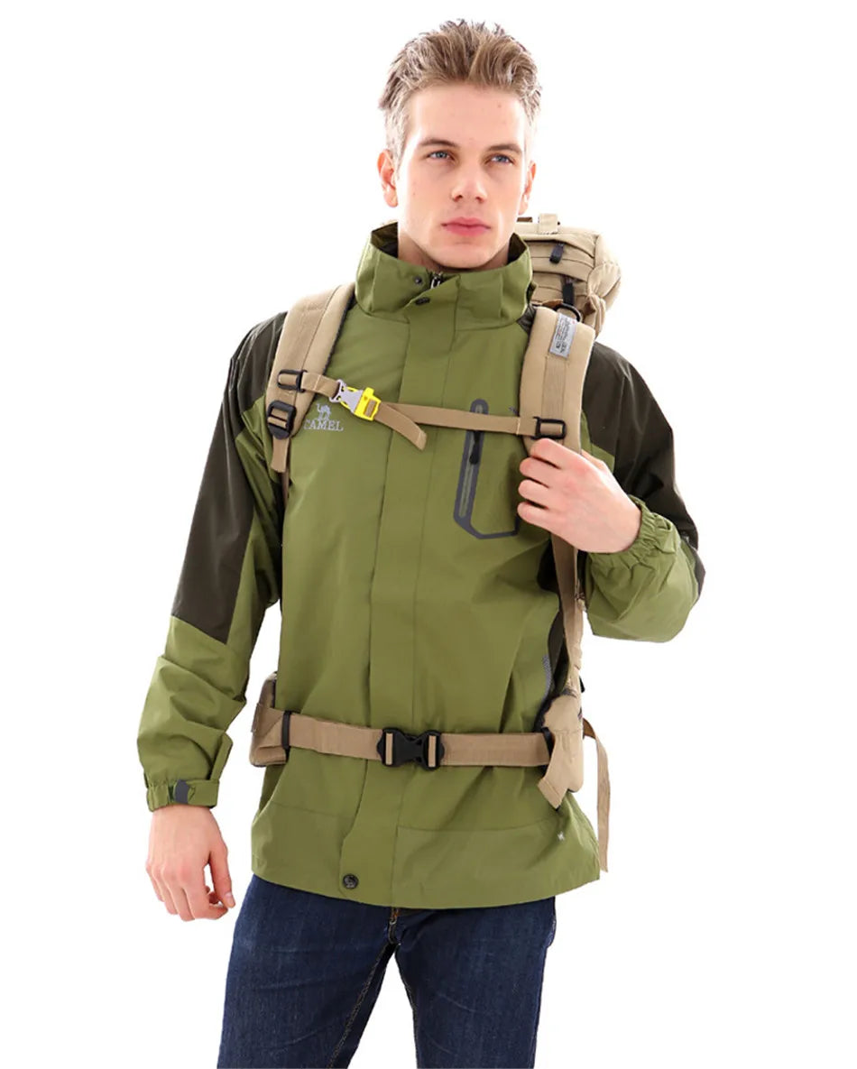 85L Hiking Bag Large Capacity Military Tactical Backpack Outdoor 900D Waterproof Wear-resistant Camping Travel Luggage Rucksack