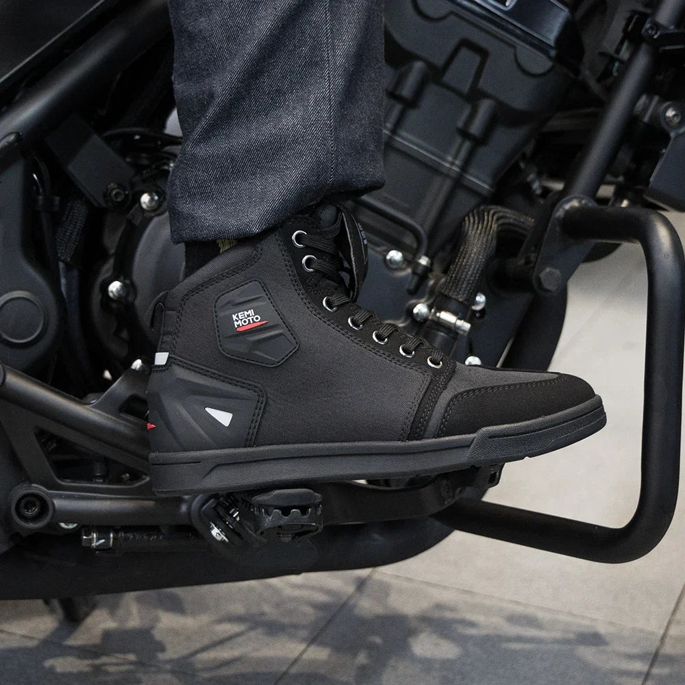 KEMIMOTO Motorcycle Riding Short Boots Men Summer commuting Shoes Sneakers Anti-slip Protection Breathable Casual rides Gear