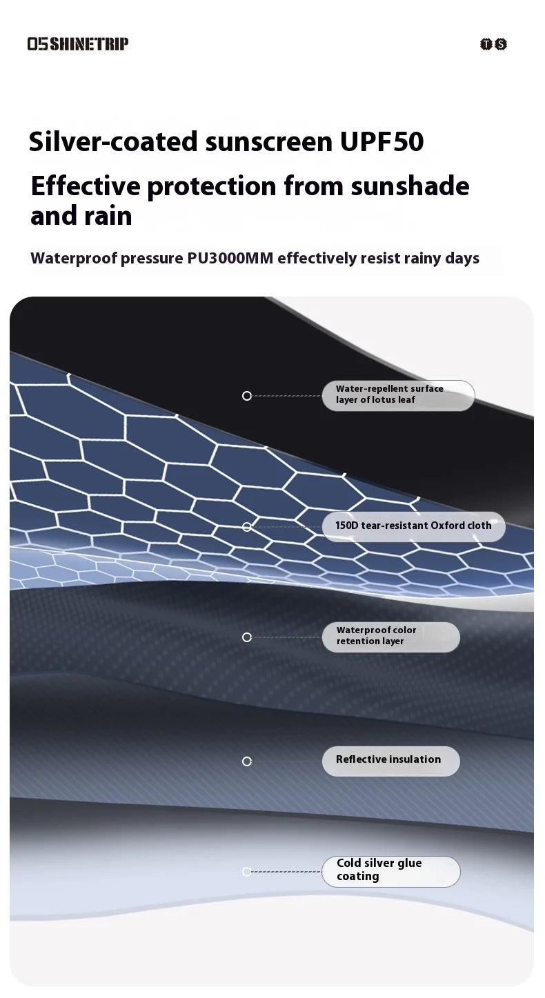 Mountain Fun Tent Outdoor Dome Canopy Oversized Awning Sun Protection Camping Equipment Camping Windproof Can Expand The Dome