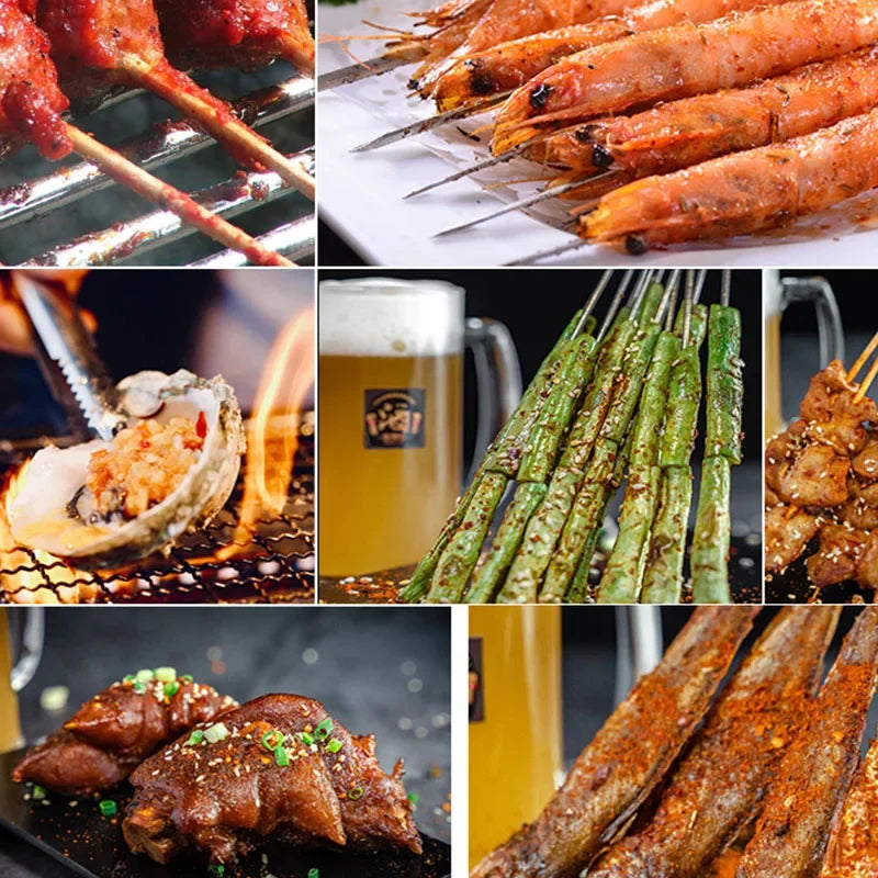 Commercial Smokeless BBQ Grill Electric Grill Oven  Intelligent Temperature Control Heating 2600W Rotary Skewers Machine