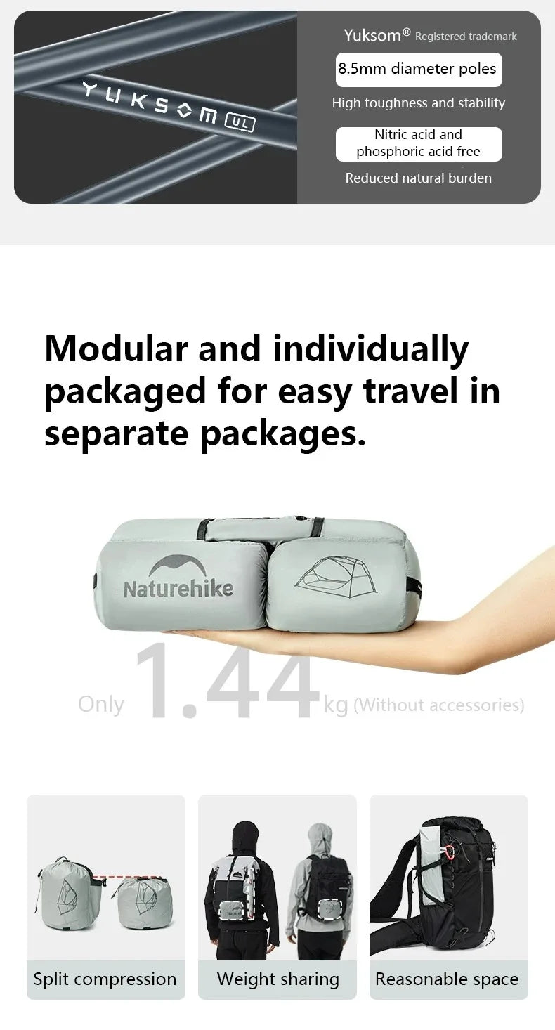 Naturehike Star River UL 2 Person Camping Tent Ultralight Waterproof 15D Double Layer 3 Seasons Outdoor Travel Hiking Tent