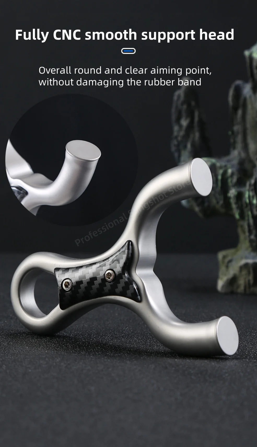 Powerful shooting slingshot outdoor shooting hunting 440C stainless steel slingshot competition accessories catapult