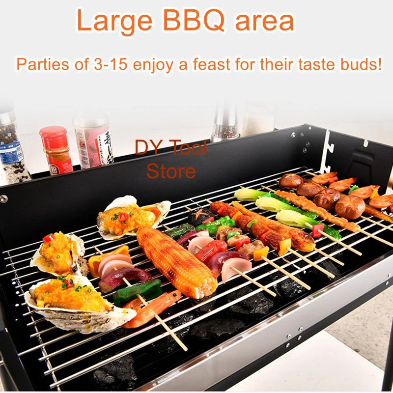 Outdoor Grill Courtyard Portable Household Charcoal Stainless Steel Barbecue Stove Camping Stove Barbecue Stove