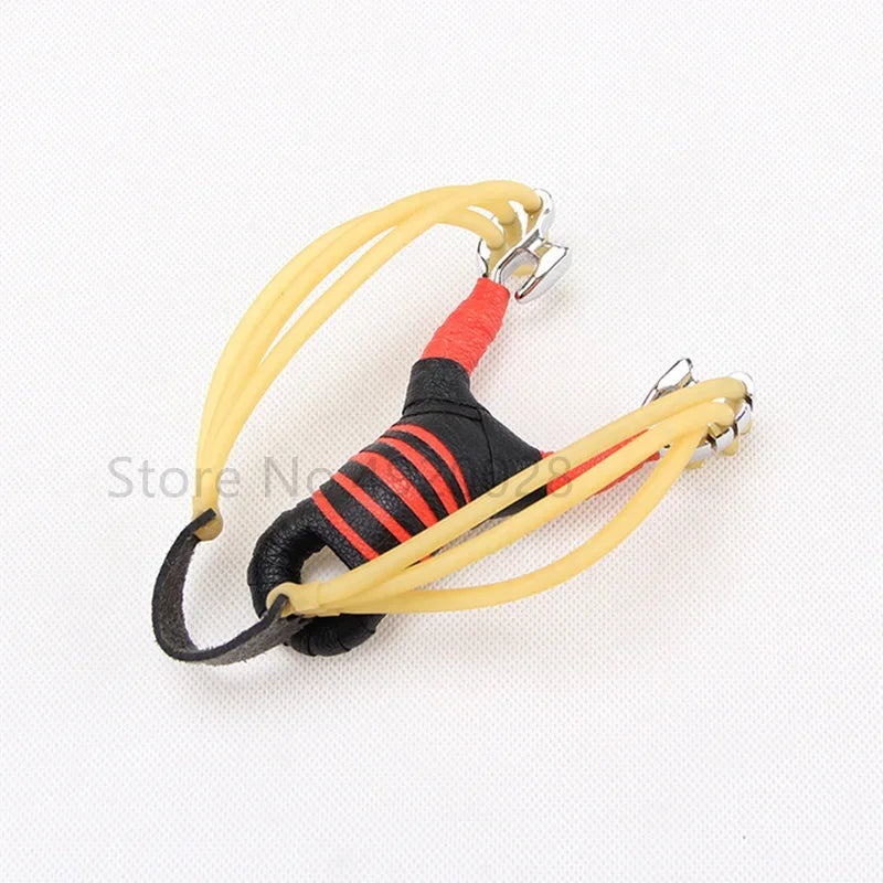 Outdoor Shooting Alloy Slingshot Card Ball Rrubber Band Outdoor Hunting Sling Shot Competition Slingshot Catapult Game Toys