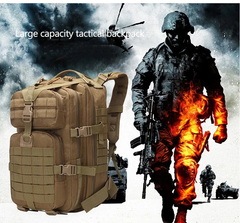 38L Hunting Tactical Assault Pack Backpack  3D Waterproof Bug Out Bag Small Rucksack for Outdoor Hiking Camping Hunting
