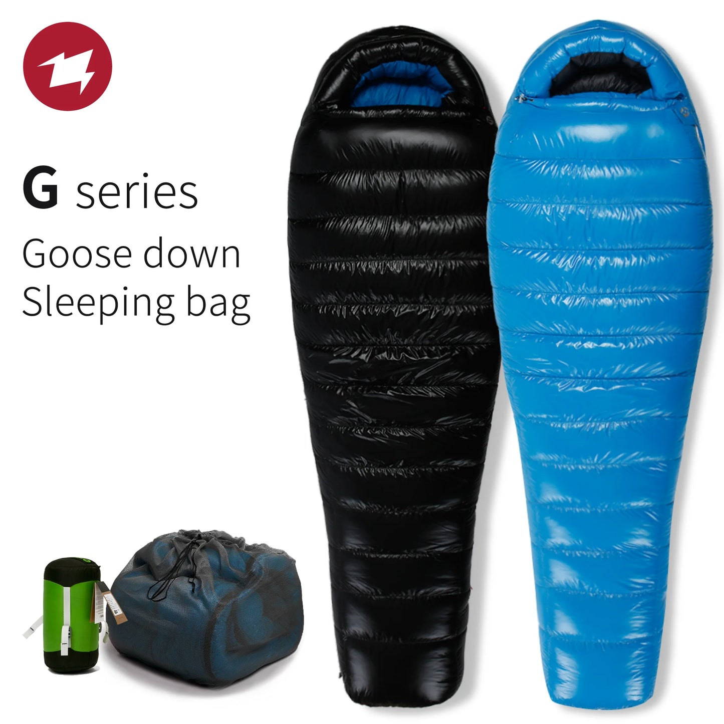 AEGISMAX G Series Adult Outdoor Camping Ultralight Mummy Stype Down Sleeping Bag 800FP Goose Down