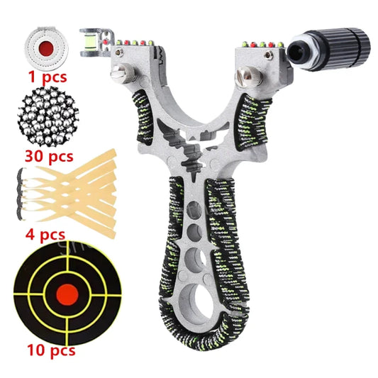 High Precision Flat Tape Catapult Outdoor Shooting Professional Slingshot High-quality Alloy Hunting Sports Game