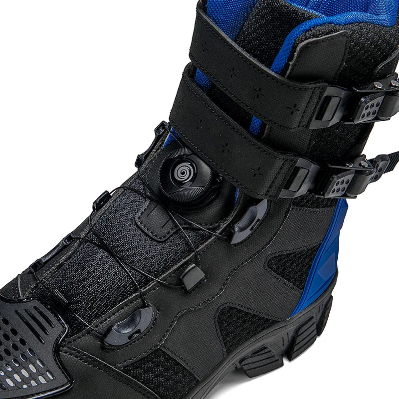 Motorcycle Boots Men's Mid-Calf Motocross Races Protective Boots Outdoor Breathable Non Slip Motos Sports Shoes Botas Moto Hombr