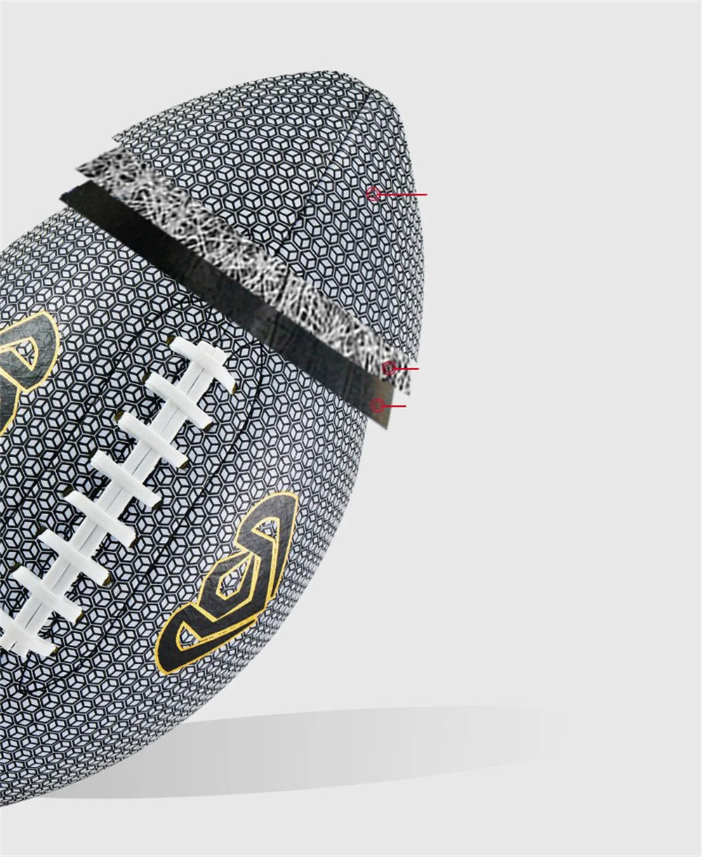 Anti Slip And Wear-Resistant British Reflective Rugby Size 6 And 9 Adult Training Competition American Rugby