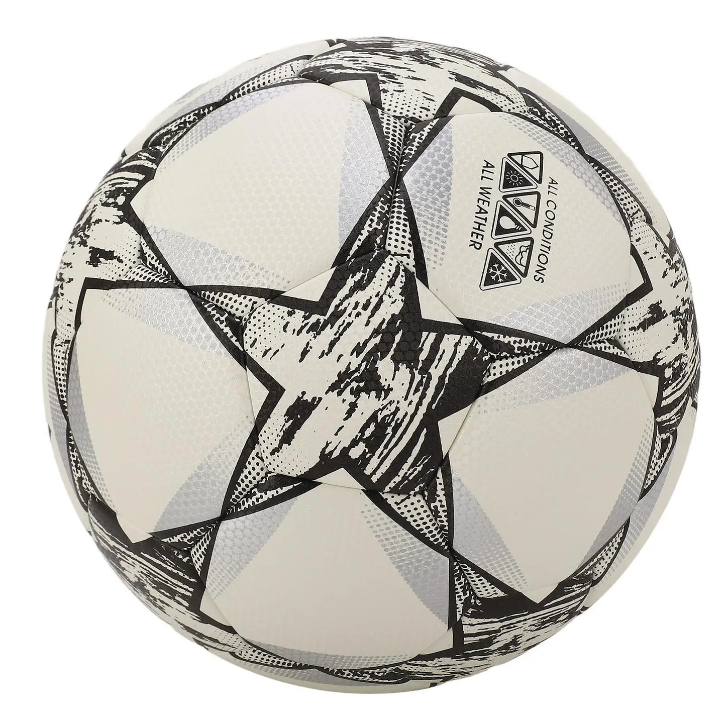 High Elasticity Size 5 PU Leather Soccer Ball Lightweight Kick Resistant for indoor Use Cool Design for kids