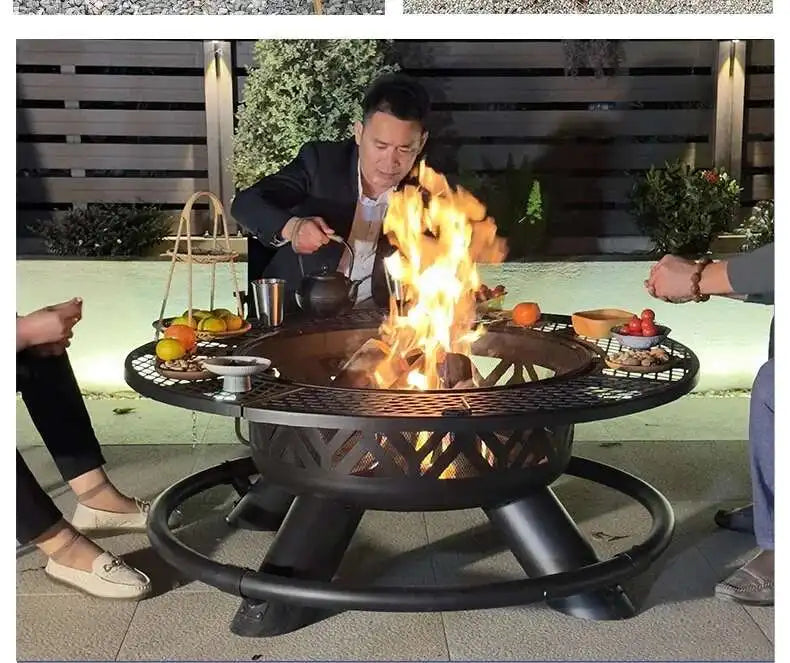 CX010AJ Modern High Quality Barbecue grill, household wood heater, patio, villa campfire, fireplace table, charcoal brazier