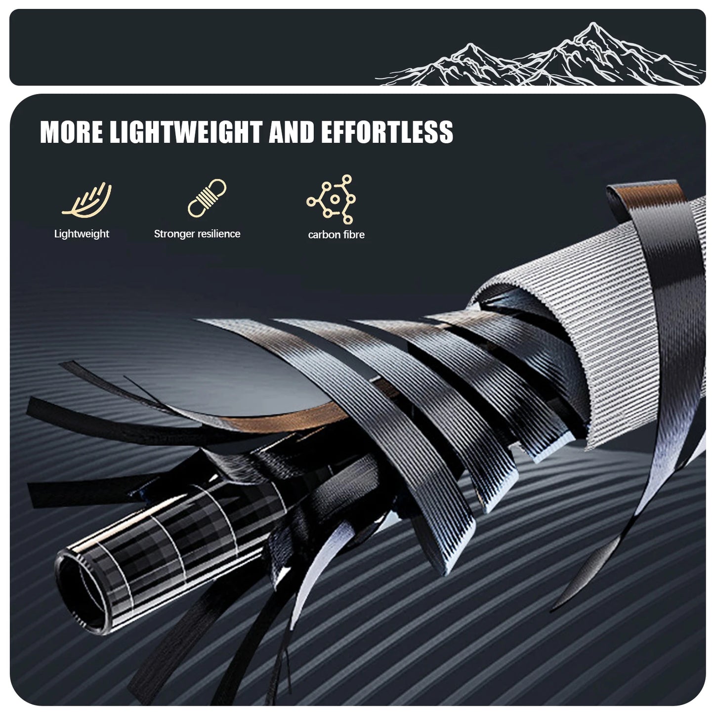 Ultra Light 185G Trekking Pole Carbon Folding Hiking Stick Collapsible Hiking Poles Trekking Stick Walking Poles Walk
