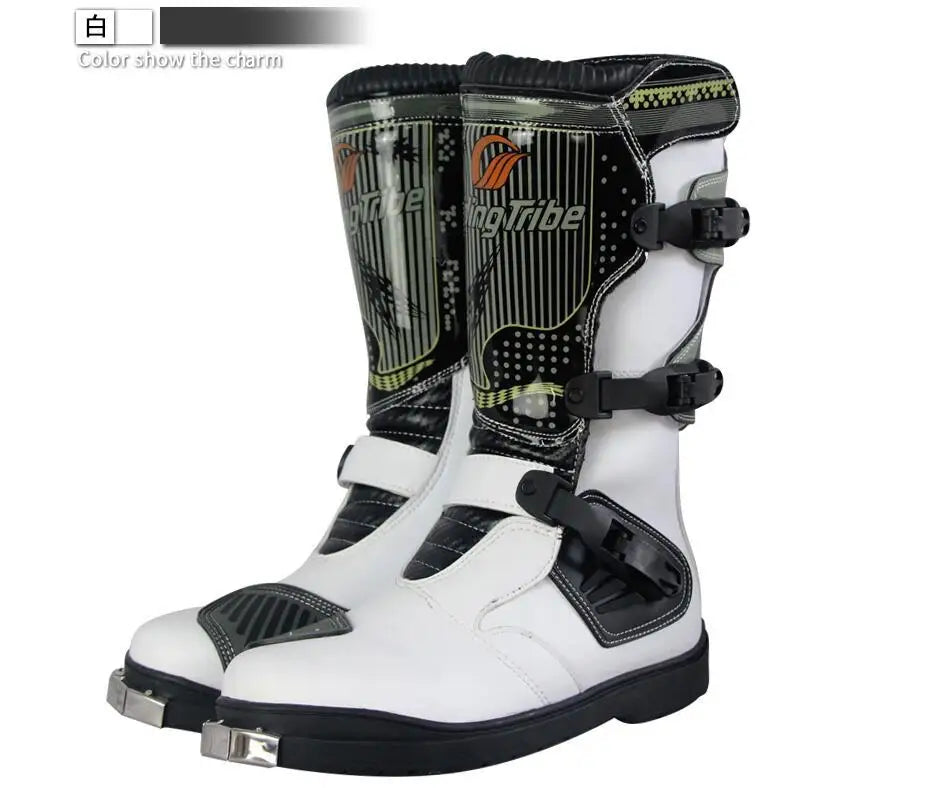 Motorcycle Riding Racing Boots Men's and Women's Anti-Collision Drop Protection Motorcycle Long Thigh Boots for Four Seasons