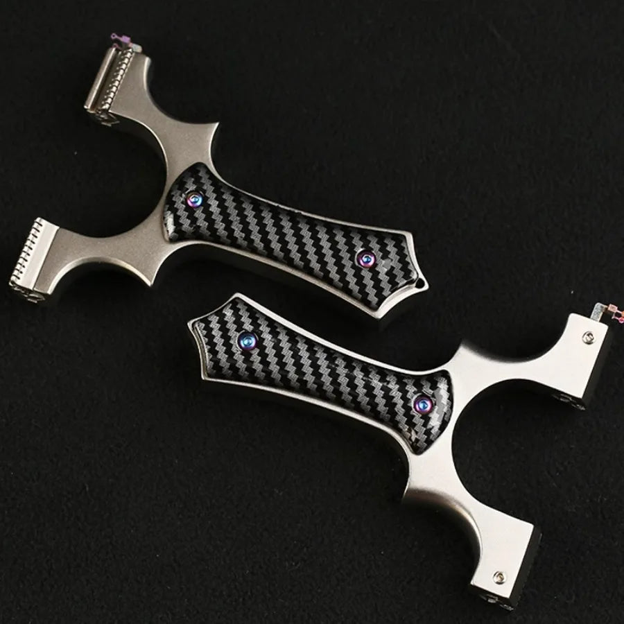 Fiber Optic Aiming Shooting Slingsshot High Precision Sling Outdoor Hunting Slingshot for Hunting High Precision Catapult