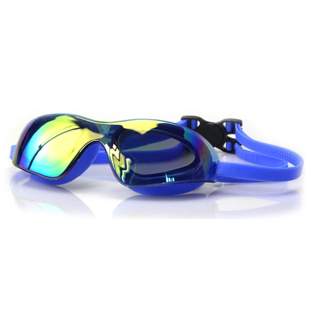 Electroplate Diving Glasses Anti-Fog Swim Pool Eyewear Adjustable Swim Sports Eyewear for Women Men Youth Kids