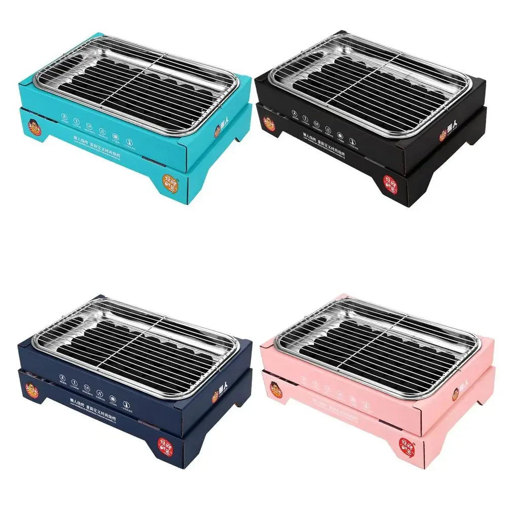Portable Charcoal Grill Disposables Charcoal Compact Charcoal Grills Camping Accessories Portable Barbecue Grill Disposables BBQ