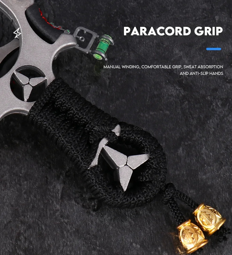 High precision Hunting Laser Alloy Slingshot with Rubber Band Outdoor Sports Hunting Shooting Catapult accessories