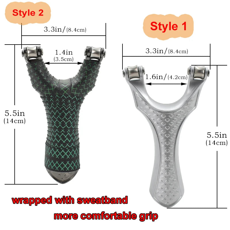 New Pulley Slingsshot for Hunting, Professional Sling Shot with Catapult Rubber Tubing, High Velocity Slingshot with Pulleys