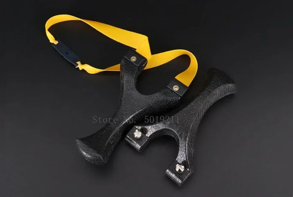 Outdoor Hunting Shooting Catapult Entertainment Accessories Toys Hunting Resin Slingshot Catapult with Flat Rubber Band for Hunt