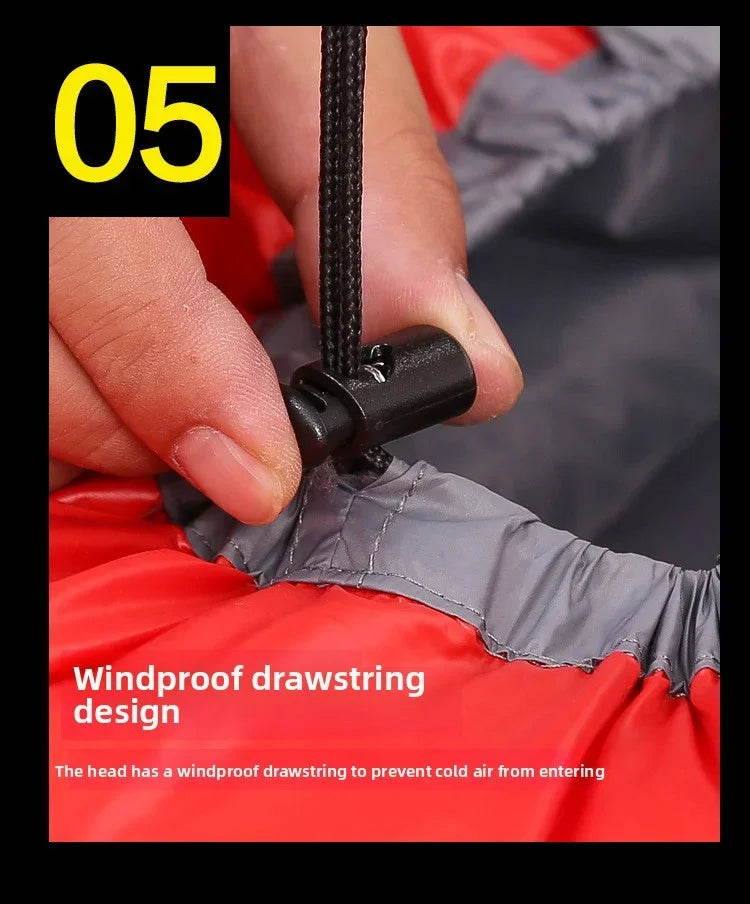 Lightweight Goose Down Double Sleeping Bag Adult Outdoor AllSeason Camping