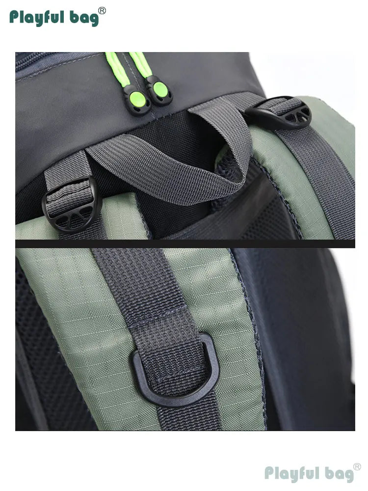 50L Outdoor Mountain Backpack Professional Waterproof Large  Capacity Light Hiking Travel Backpack Adult Bag AVA134