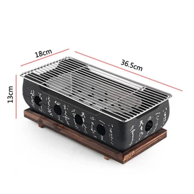 Aluminium Alloy Indoor Outdoor Bbq Stove Barbecue Tools charcoal grill Portable Japanese Bbq Grill Korean Carbon Barbecue Grills