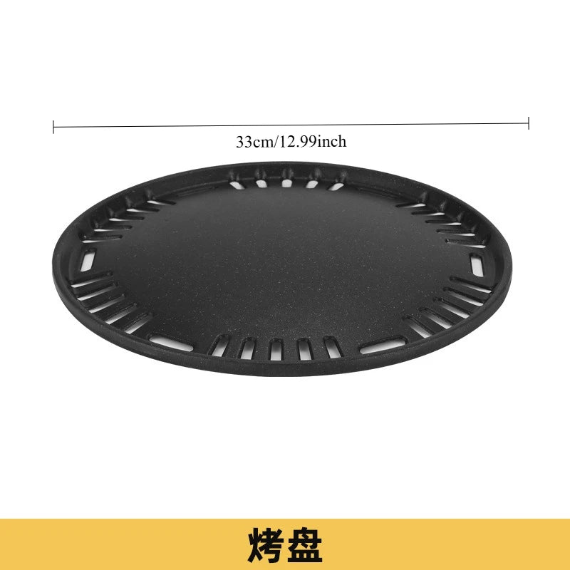 Portable Charcoal Grill Set for Outdoor BBQ Korean Style Smokeless Cooking Tea Stove Family Use