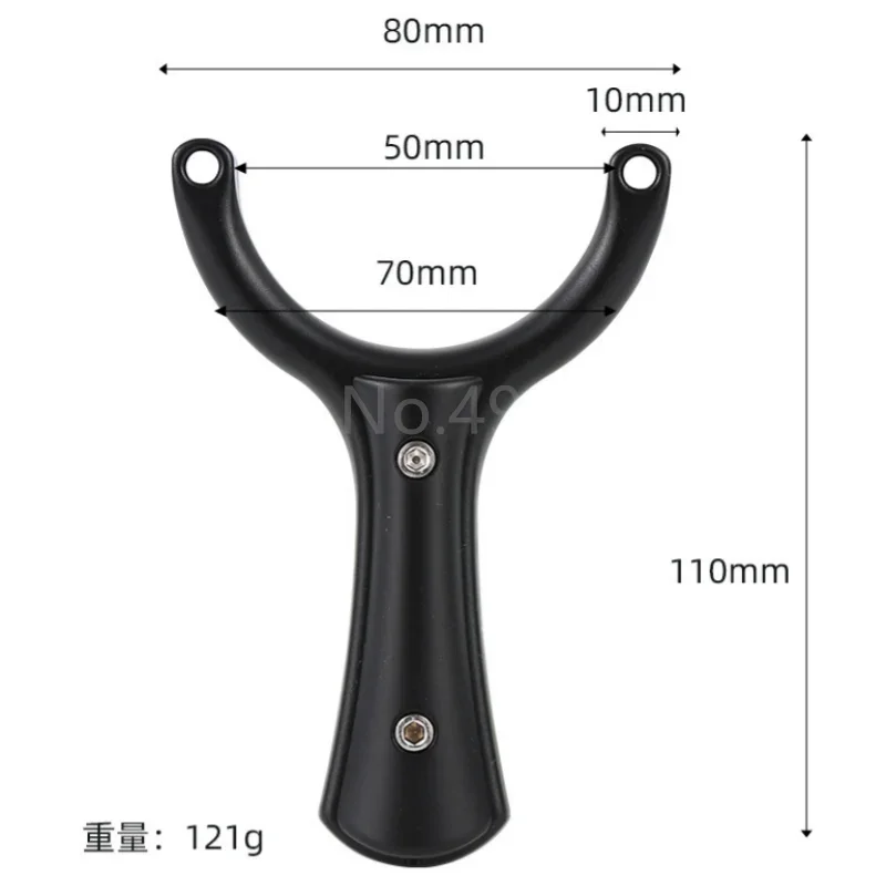 Aviation aluminum Slingshot Flat Rubber Strap Catapult Hunting Slingshot Outdoor Shooting Sports Fishing Accessories Tool