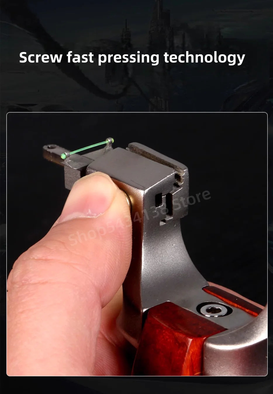 Outdoor Hunting Rubber Belt Shooting Stainless Steel Slingshot High-precision Catapult Sports Hunting Slingshot