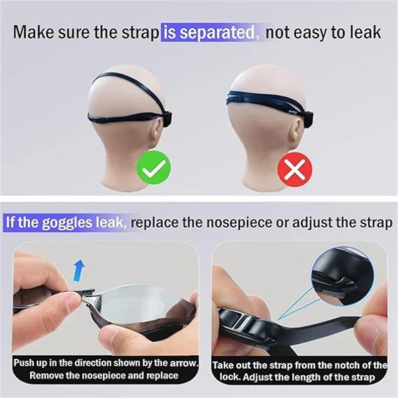 ARENA HD Waterproof Anti-fogging Professional Competition Goggles Men and Women Universal High Seal Training Swimming Goggles