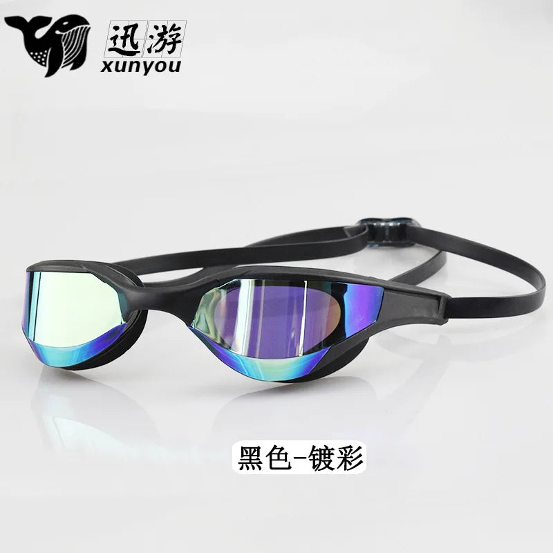 High-end Comfort Racing Color-Plated Swimming Goggles Adult Universal Waterproof and Anti-fog Pool Swimming Diving Goggles