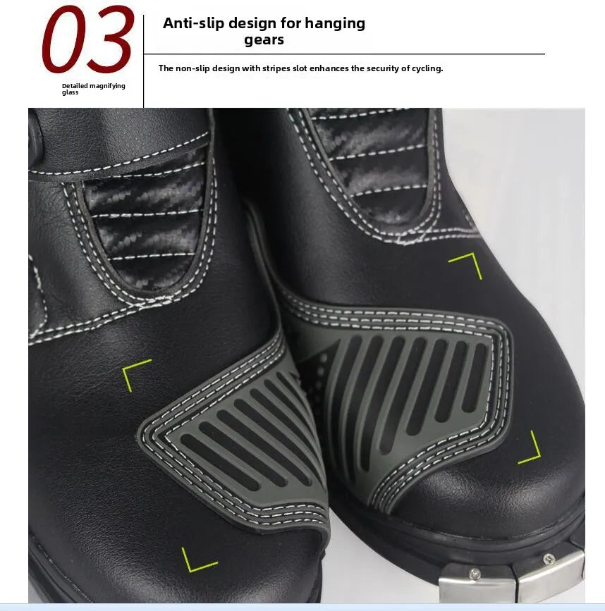 Motorcycle Riding Racing Boots Men's and Women's Anti-Collision Drop Protection Motorcycle Long Thigh Boots for Four Seasons