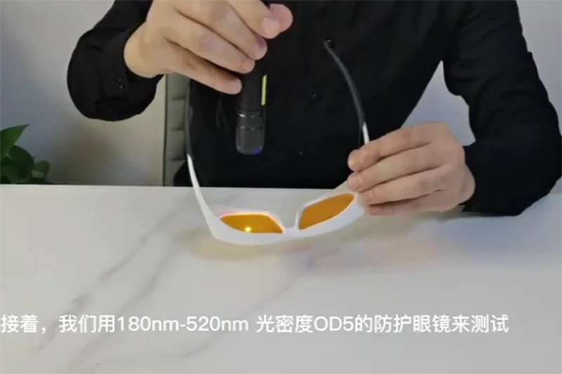 UV Laser Radiation Marking Safety Glasses Protection 450nm Laser wood Engraving Blue light filter Goggles Anti-headlights Glare