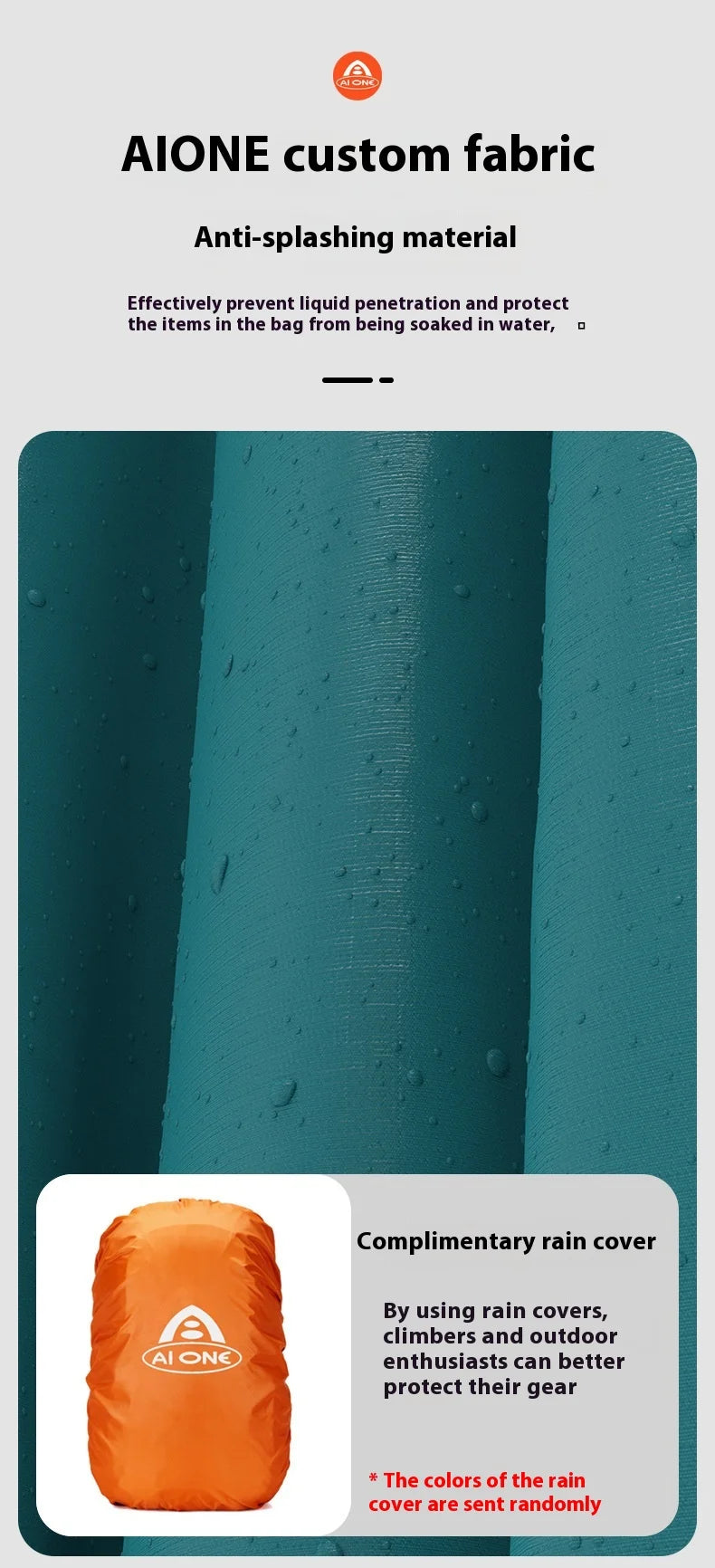 30L Lightweight Hiking Backpack with Rain Cover, Outdoor Sport Travel Bag Daypack for Camping Climbing Skiing Cycling Men Women