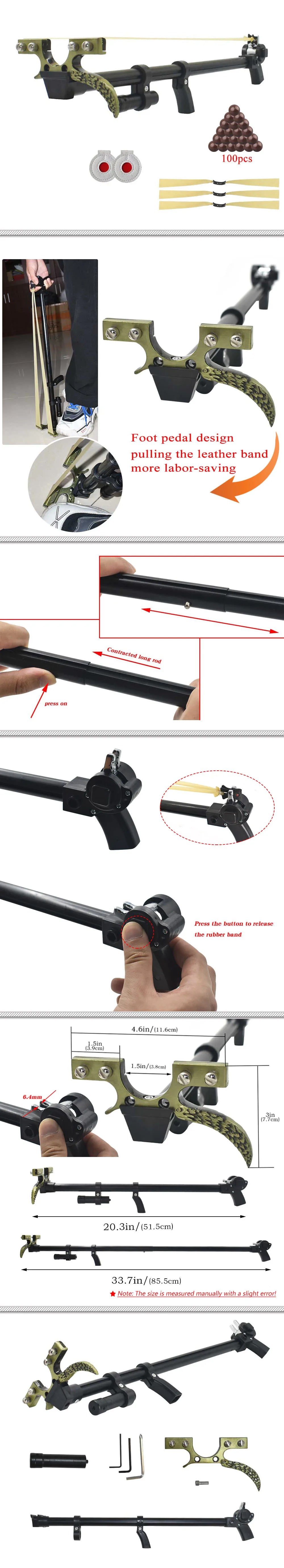 Piaoyu High Precision Hunting Slingshots for Adults, Mechanical Slingshot Catapult for Outdoor Hunting and Fishing