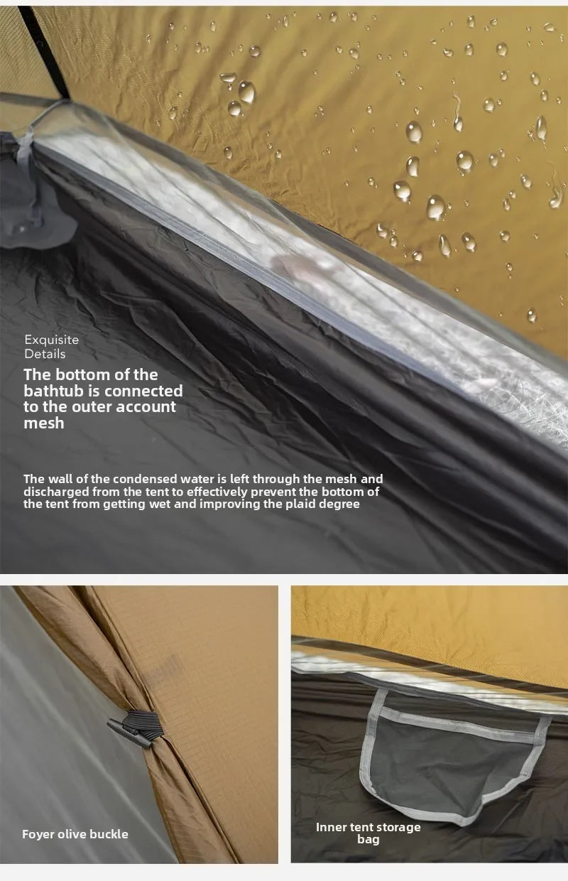 3F UL GEAR LanShan 1 pro Just 690 Grams 1 Person Outdoor Ultralight Camping Tent 3/4 Season 230*80*125CM Two Side Camping Tent