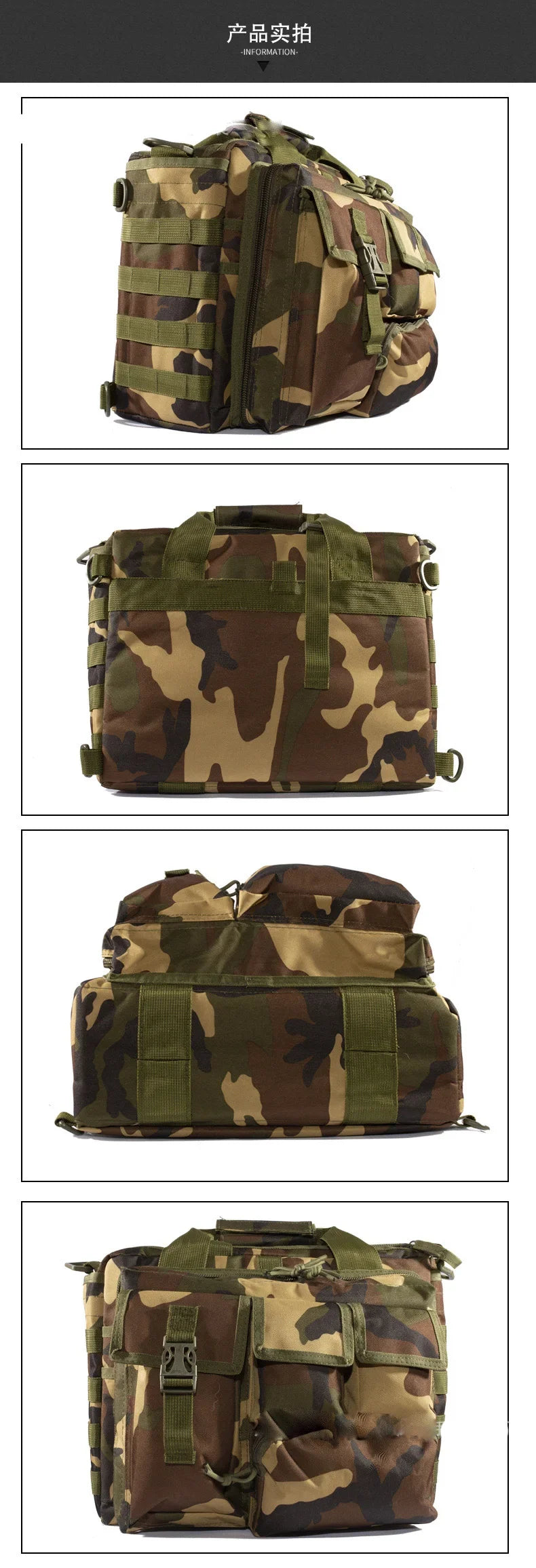 Military Backpack Tactical Molle Nylon Messenger Shoulder Bag Laptop Handbags Briefcase Outdoor Multifunction Climbing Bag