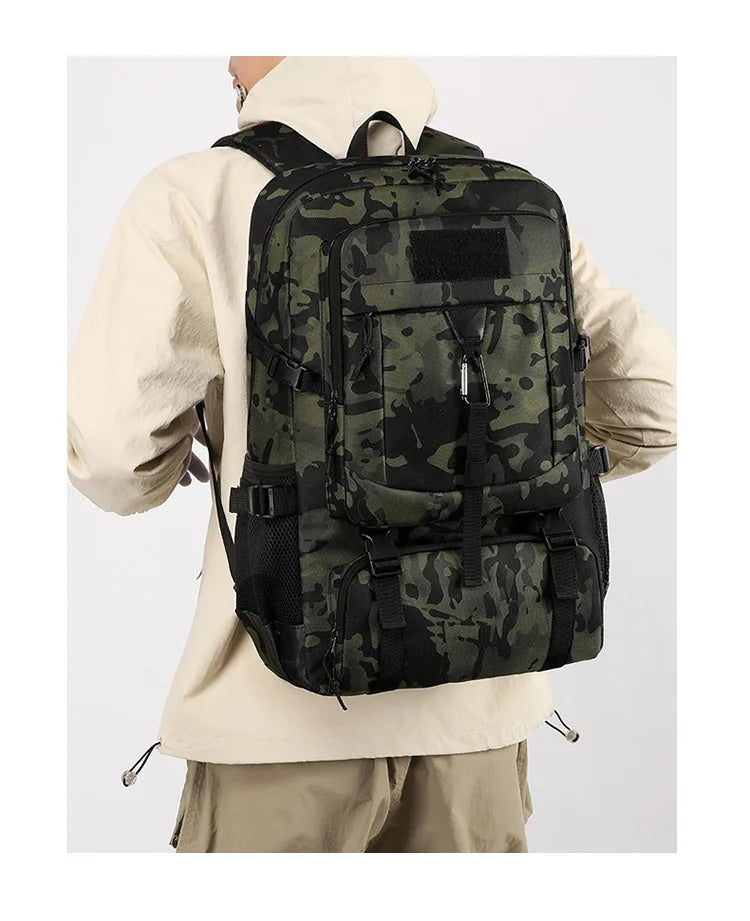 Oulylan Durable Portable Travel Shoulders Pack Versatile Outdoor Practical Climbing Bags Men Lightweight Large Capacity Backpack