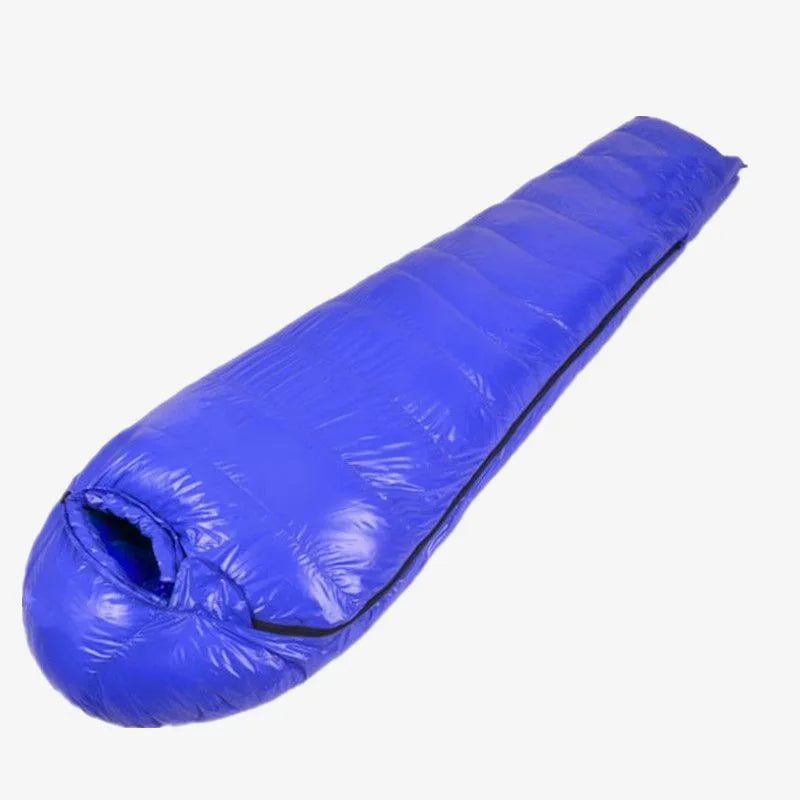 customer special shot, outdoor adult light mummy down sleeping bag, cold-proof duck down sleeping bag, manufacturer wholesale