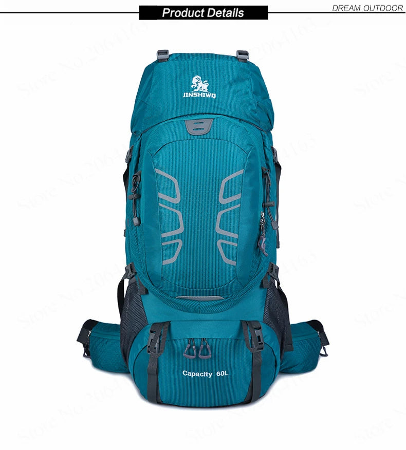 60L Waterproof Climbing Hiking Outdoor Backpack Women&Men Bag Camping Mountaineering Backpack Sport Bike Travel Bags